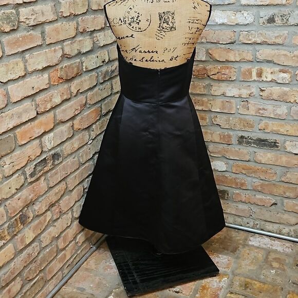 NWT Watters & Watters Black strapless midi cocktail dress size 10 - Picture 6 of 12